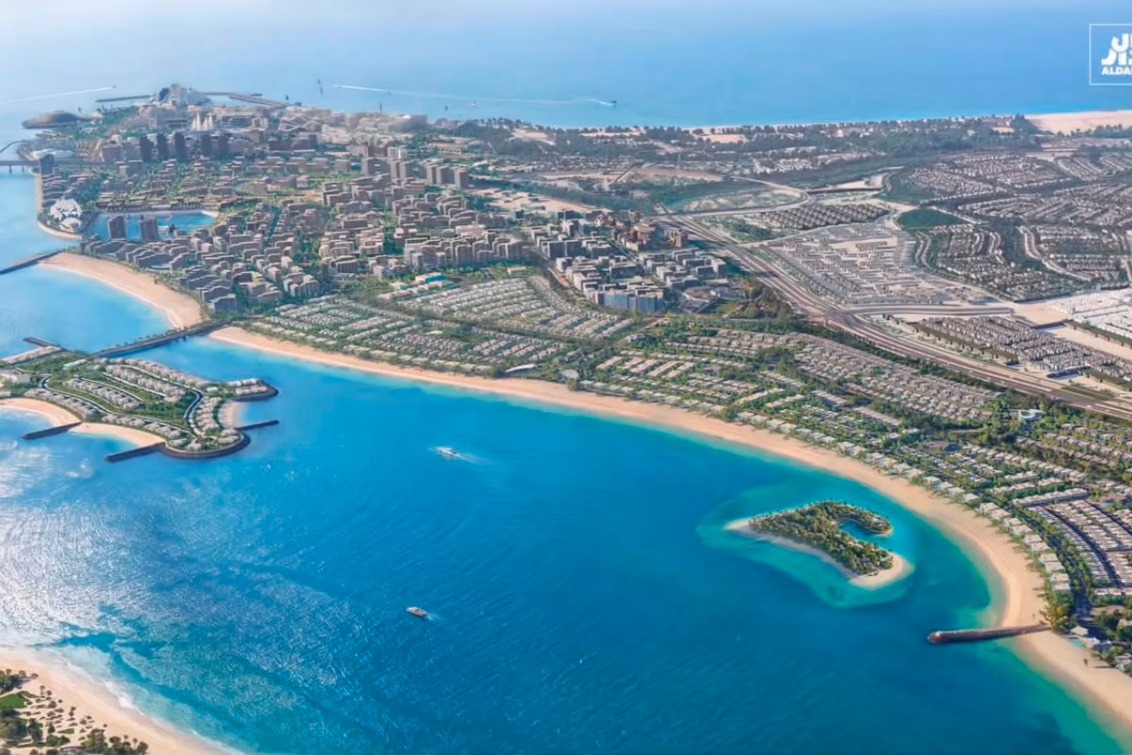 Masterplan of the waterfront island development